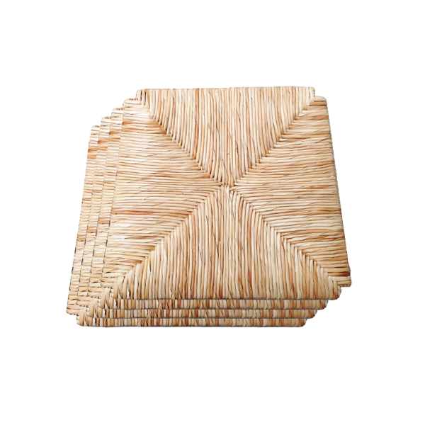 Remplacement pour siège en paille de riz pour chaises ARTE POVERA 4 pièces