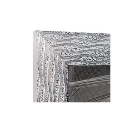 Quadro su tela moderno 72X132 cm tema Sacra Famiglia con cornice in legno decorata