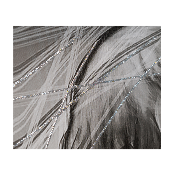 Quadro su tela moderno 72X132 cm tema Sacra Famiglia con cornice in legno decorata