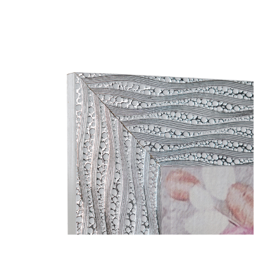 Quadro su tela moderno 72X132 cm tema Albero Della Vita con cornice in legno decorata