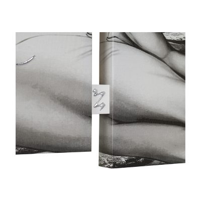 Quadro TRIS moderno su tela 65x146 cm telaio in legno tema Albero Della Vita