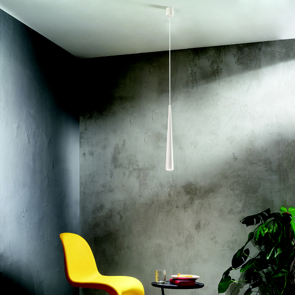 Lampada a sospensione NOA D6 cm alluminio verniciato a polvere Bianco - Grande