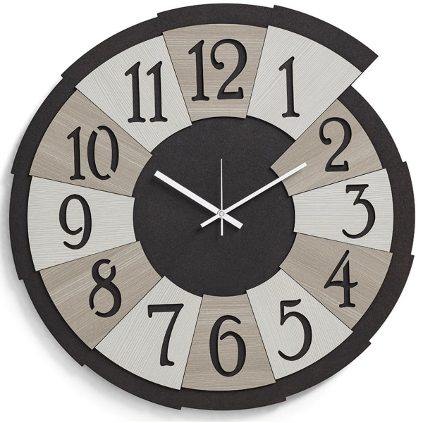 Orologio rotondo da parete legno laminato D30 cm RSN - SPICCHIO 