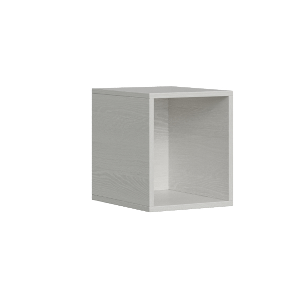 Isoka white ash open wall unit 34x40