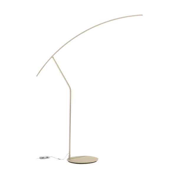 Modern LED floor lamp in FOLAGA gold metal 146x202 cm