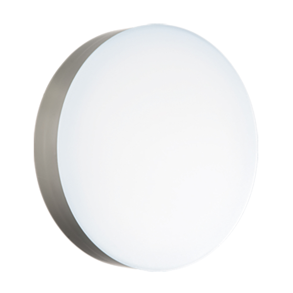 NILO outdoor LED ceiling light in Abs Silver D32 cm