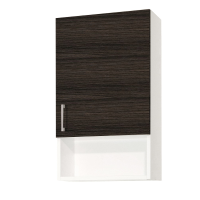 Suspended wall unit with open compartment and door 43x71 Olmo Caffè