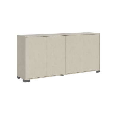 Buffet en bois avec 4 portes et 2 compartiments avec étagères 172 cm KYLA Gris