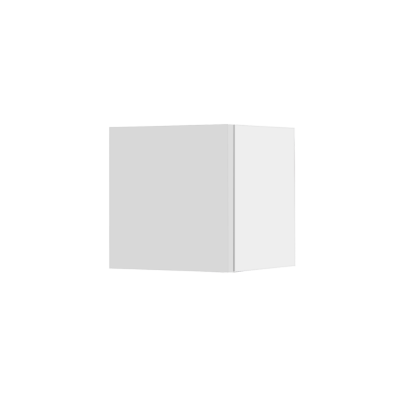 Élément mural cubotto suspendu avec porte blanc brillant 30x30 cm