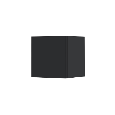 Suspended cube wall unit with door Graphite Opaco 30x30 cm