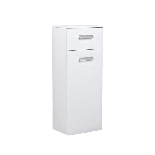 Multipurpose suspended cabinet 31x34 with door and drawer White Ash