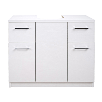 2-door 2-drawer under-sink column cover unit White Ash