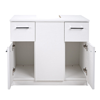 2-door 2-drawer under-sink column cover unit White Ash