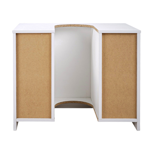2-door 2-drawer under-sink column cover unit White Ash