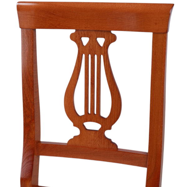 solid wood chair Cherry with padded seat LIRA SET 2 pieces