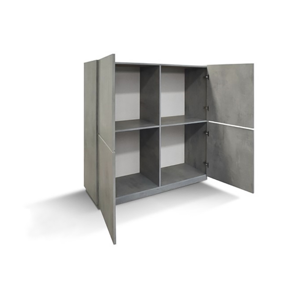 Behälter LAREX 136x50 cm in Beton Holz praktisch und funktional