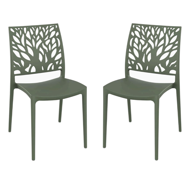 Stapelbarer Innen- oder Außenstuhl Salvia - ALEA 2 Stühle