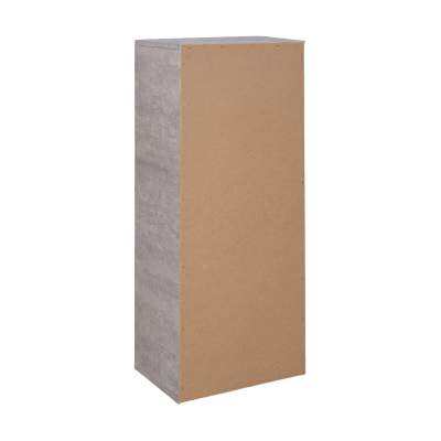 Mobile in legno per raccolta differenziata a 3 vani 40x101h cm CEMENTO