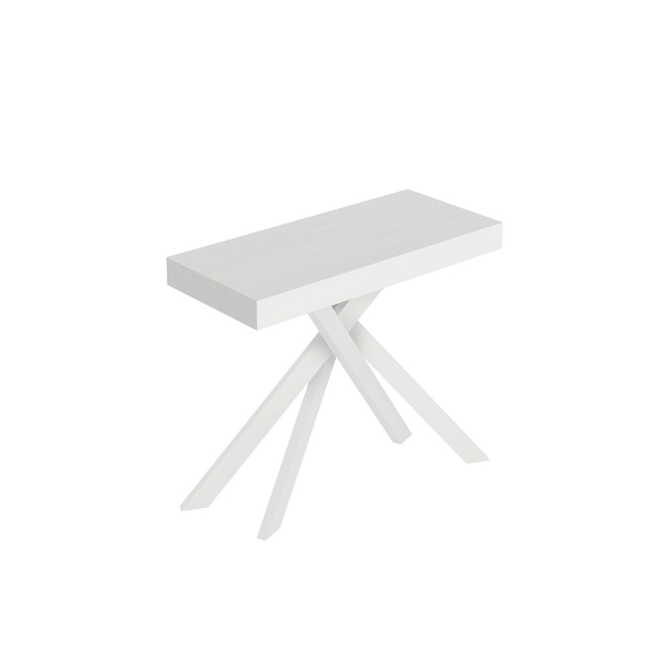Extending console table 90x40/196 cm Libo Small Ash White with White structure