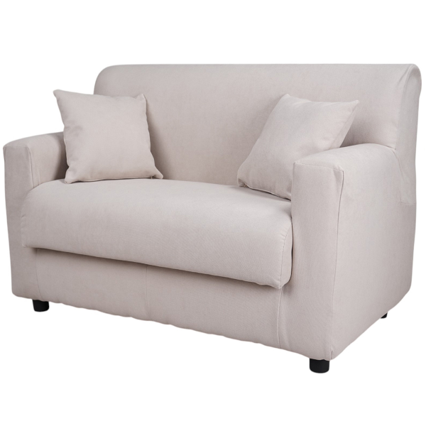 Sofá 2 plazas Avellana - tela desenfundable 124 cm BOLOGNA