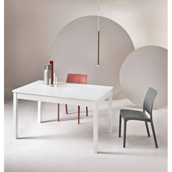 CAIO table extendable to 220 cm white ash