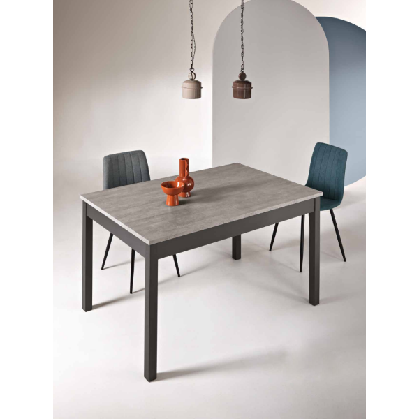 CAIO table extendable to 220 cm cement