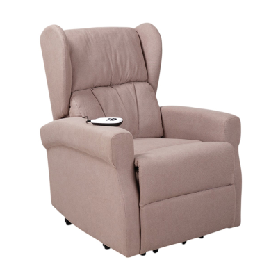 Fauteuil inclinable électrique AURORA à 2 moteurs, L72 cm, en tissu gris tourterelle