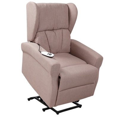 Fauteuil inclinable électrique AURORA à 2 moteurs, L72 cm, en tissu gris tourterelle