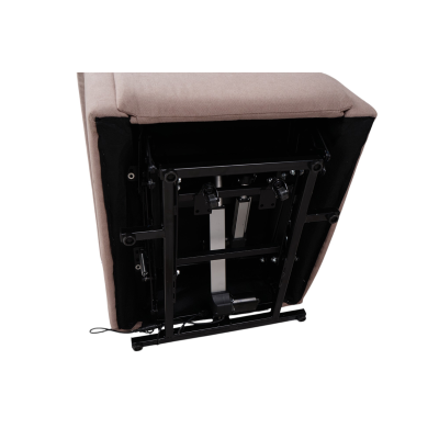 Fauteuil inclinable électrique AURORA à 2 moteurs, L72 cm, en tissu gris tourterelle