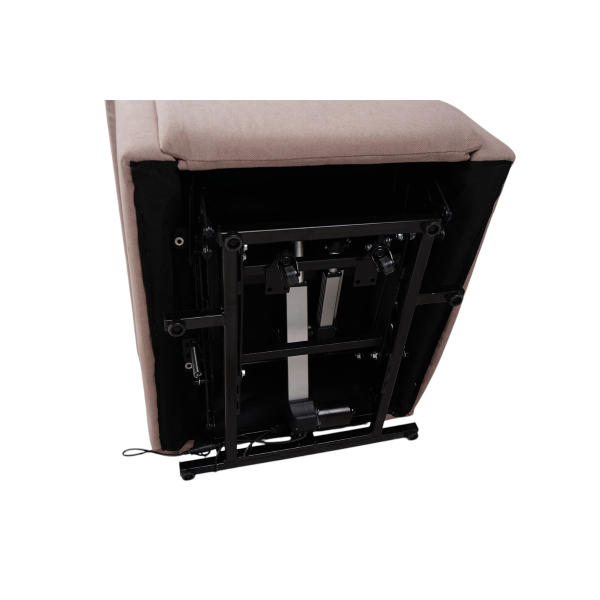 Fauteuil inclinable électrique AURORA à 2 moteurs, L72 cm, en tissu gris tourterelle