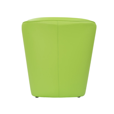 Fauteuil VALENTINA en éco-cuir uni VERT CLAIR
