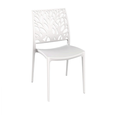 Chaise empilable d'intérieur ou d'extérieur blanche - ALEA 2 Chaises