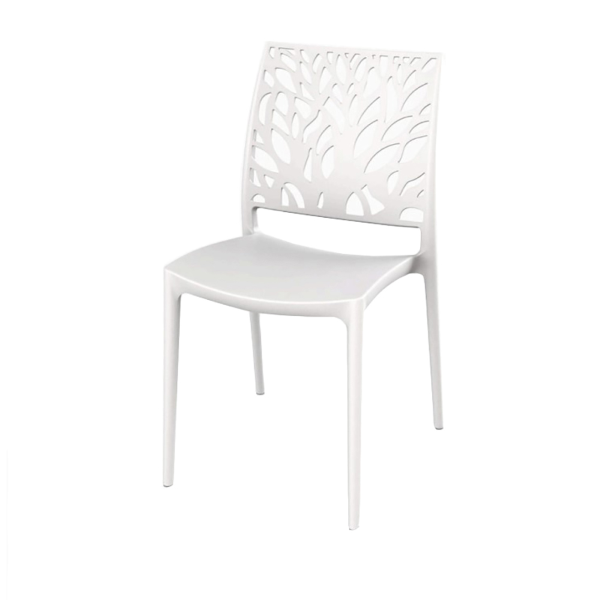 Chaise empilable d'intérieur ou d'extérieur blanche - ALEA 2 Chaises