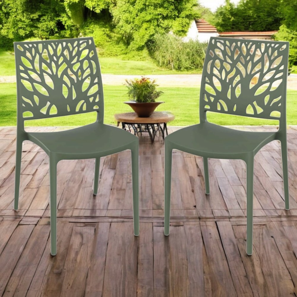 Stapelbarer Innen- oder Außenstuhl Salvia - ALEA 2 Stühle