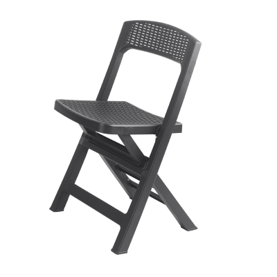 Folding chair in polypropylene for outdoor use Anthracite - NUVIRA
