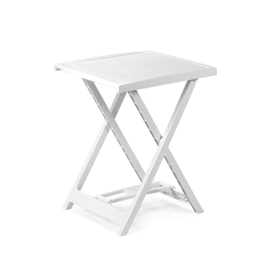 LENAK White Outdoor Polypropylene Folding Table
