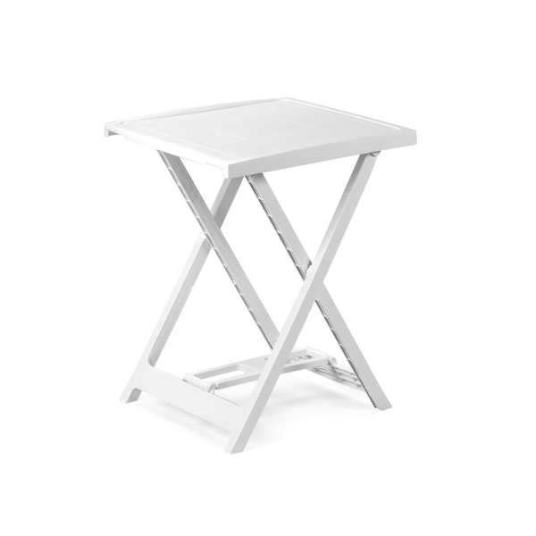 LENAK White Outdoor Polypropylene Folding Table