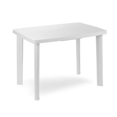 White outdoor table in polypropylene 101x68x72 cm ALNYA
