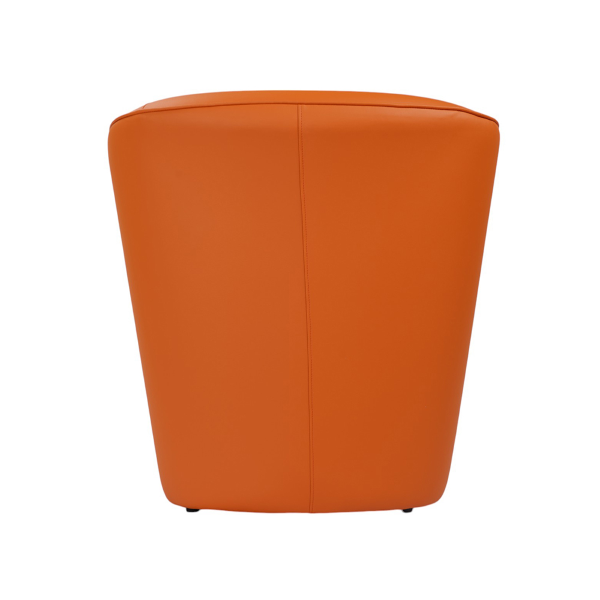 Poltrona in ecopelle Arancio Valentina per casa ufficio