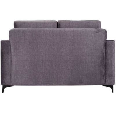 Divano tessuto grigio 2 posti 140 cm Kennedy imbottito design moderno  