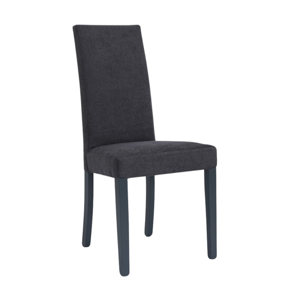 Chaise de salle à manger en tissu anthracite DENVER - Lot de 2
