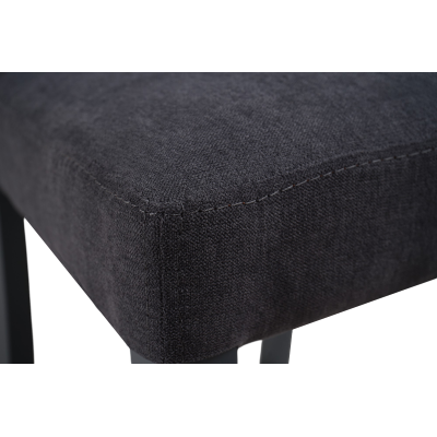 Chaise de salle à manger en tissu anthracite DENVER - Lot de 2
