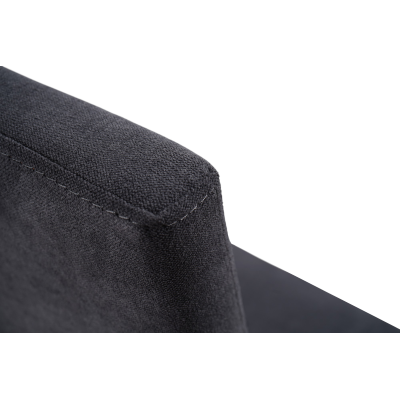 Chaise de salle à manger en tissu anthracite DENVER - Lot de 2
