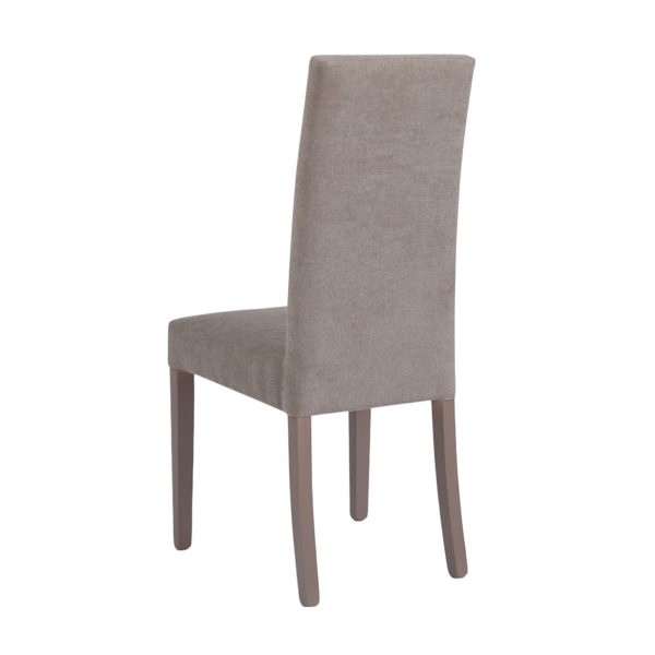 Sedia in tessuto Tortora moderna imbottita Denver - Set 2