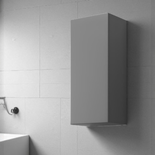 suspended wall unit 30x22 with reversible door Matt graphite