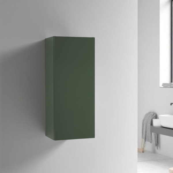 Reversible suspended wall unit 30 x 71 cm GIGLIO matt green