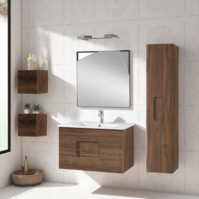 ARCO suspended bathroom furniture 80 cm Tek with LED mirror