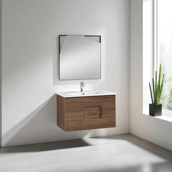ARCO suspended bathroom furniture 80 cm Tek with LED mirror