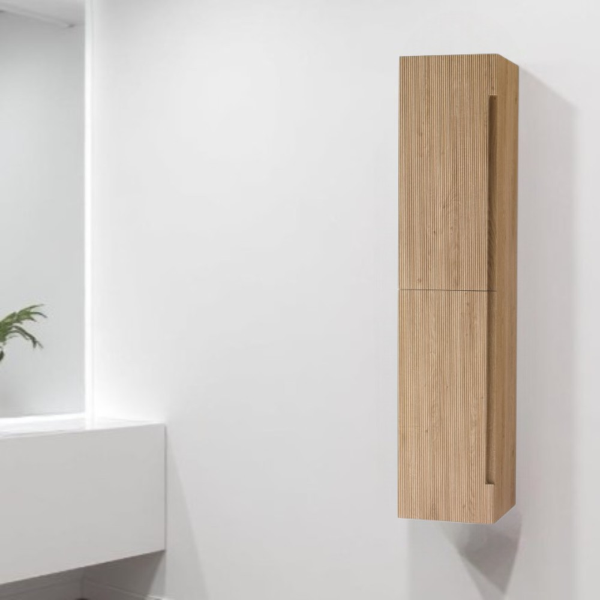 Reversible bathroom column h 160 cm Light Oak RIGHE