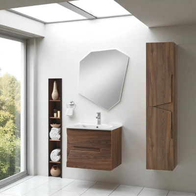 60 cm bathroom cabinet with mirror and HAITI Tek base